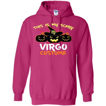Halloween T-shirt This Is My Scary Virgo Costume T-shirt Heliconia