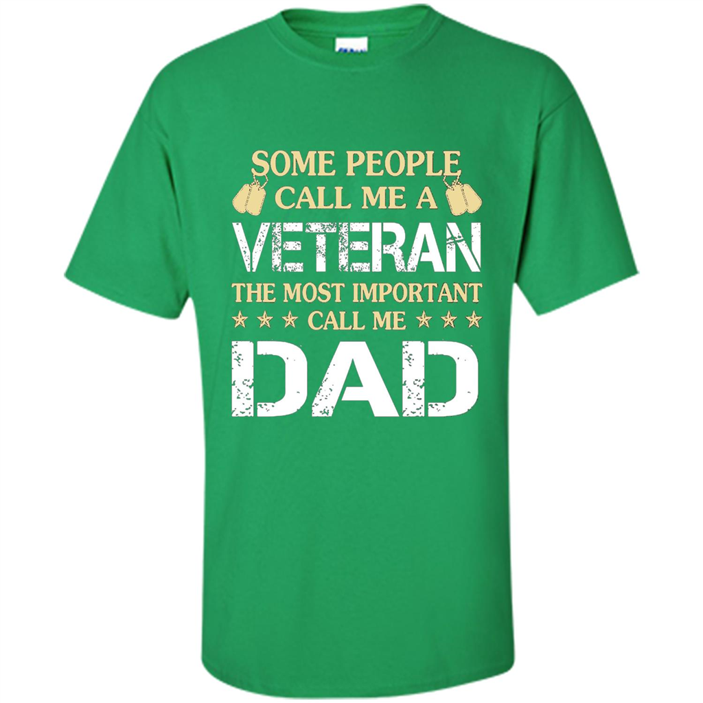 Fathers Day T-shirt The Most Important Call Me Dad Irish Green