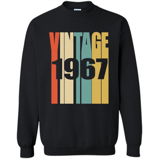 Retro Vintage 1967 T-shirt 50th Birthday T-shirt Black
