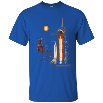 Bitcoin T-Shirt Crypto Shirt Blockchain T-shirt Moon Royal