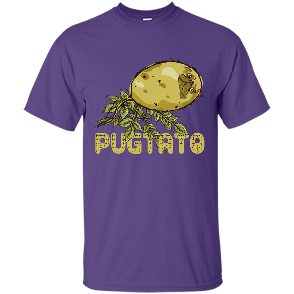 Pug Love Pug And Potato T-shirt Purple