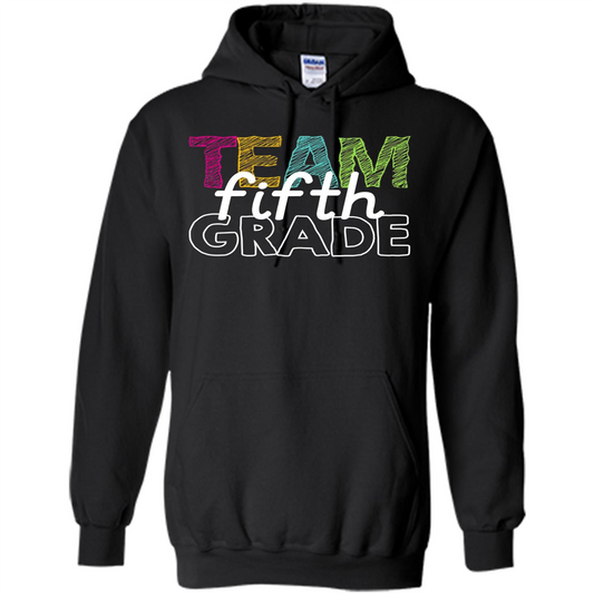 Team Fifth Grade Teacher T-shirt Black