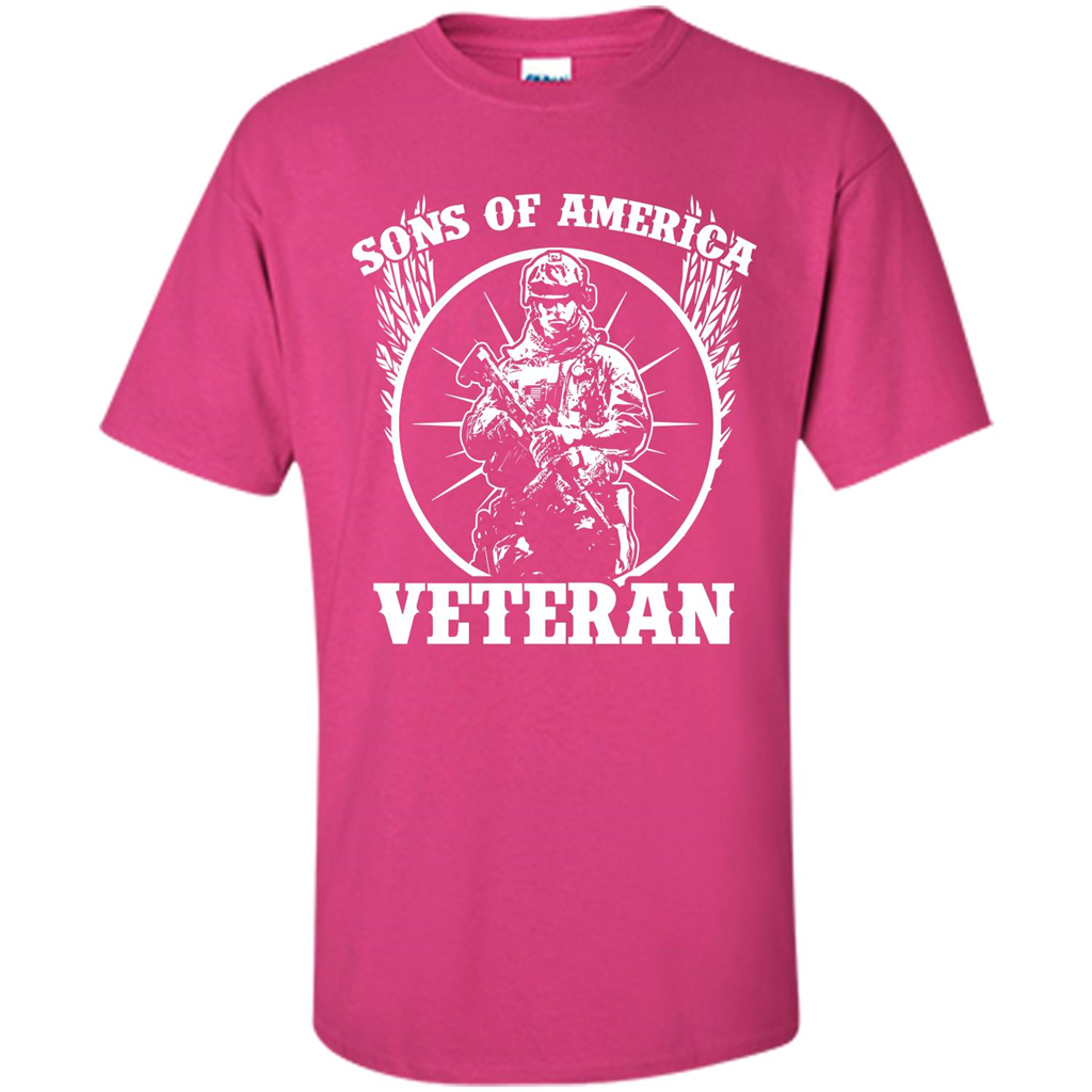 Military T-shirt Sons Of America Veteran Heliconia