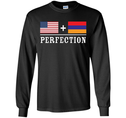 American + Armenian = Perfection Flag T-Shirt t-shirt Black