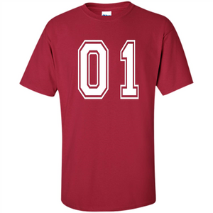 Sports Team School Numbers T-Shirt 01