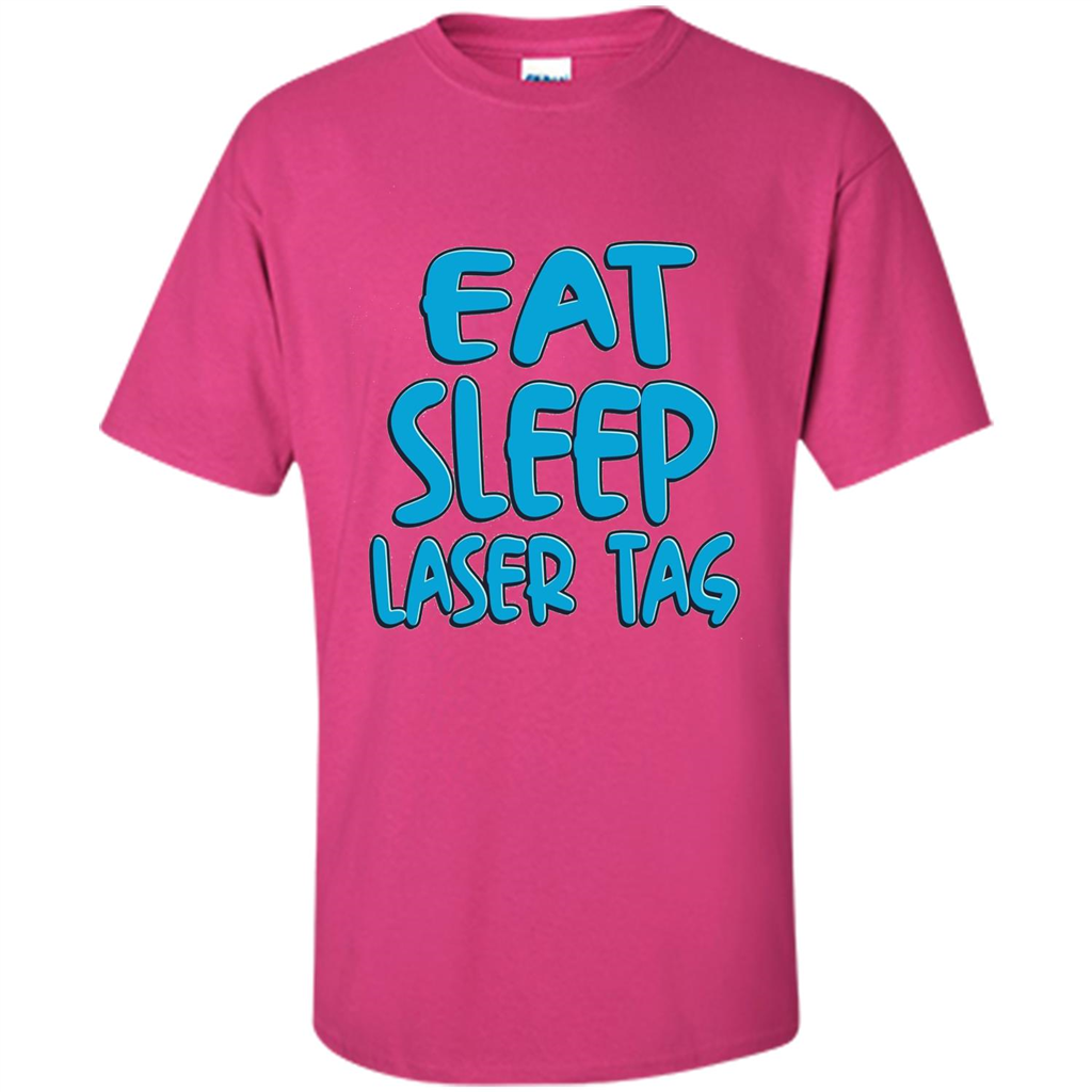 Eat Sleep Laser Tag T-shirt Heliconia