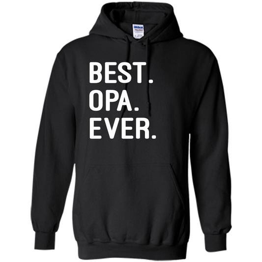 Fathers Day T-shirt Best Opa Ever Black