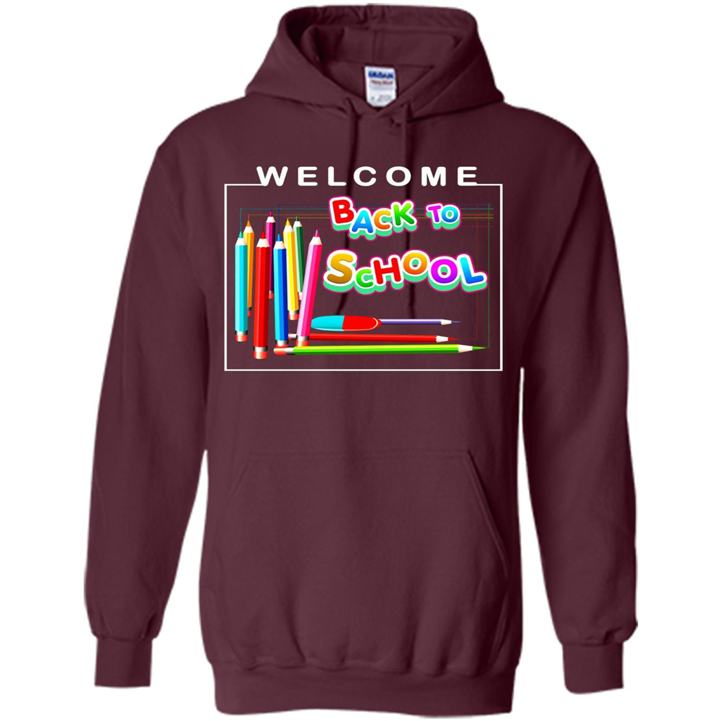 Welcome Back to School T-shirt School Day T-shirt Maroon