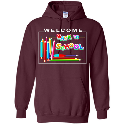 Welcome Back to School T-shirt School Day T-shirt Maroon