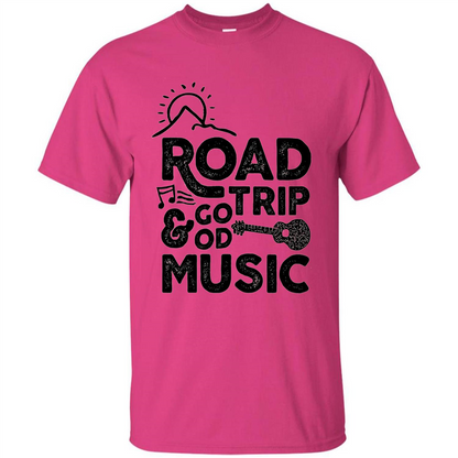 Summer T-shirt Road Trip And Good Music Heliconia