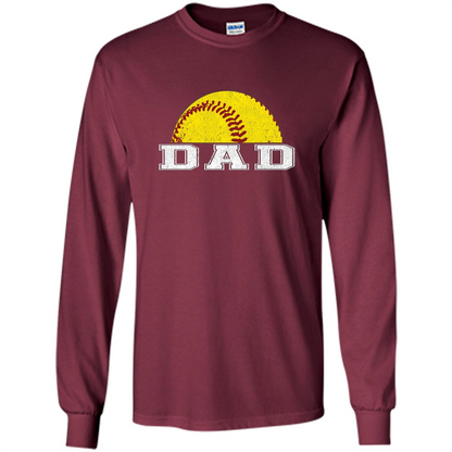 Softball Dad T-shirt - New Favorite Softball Shirt for Dad Maroon