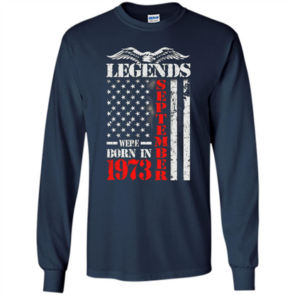 Legends Were Born In September 1973 T-shirt Navy