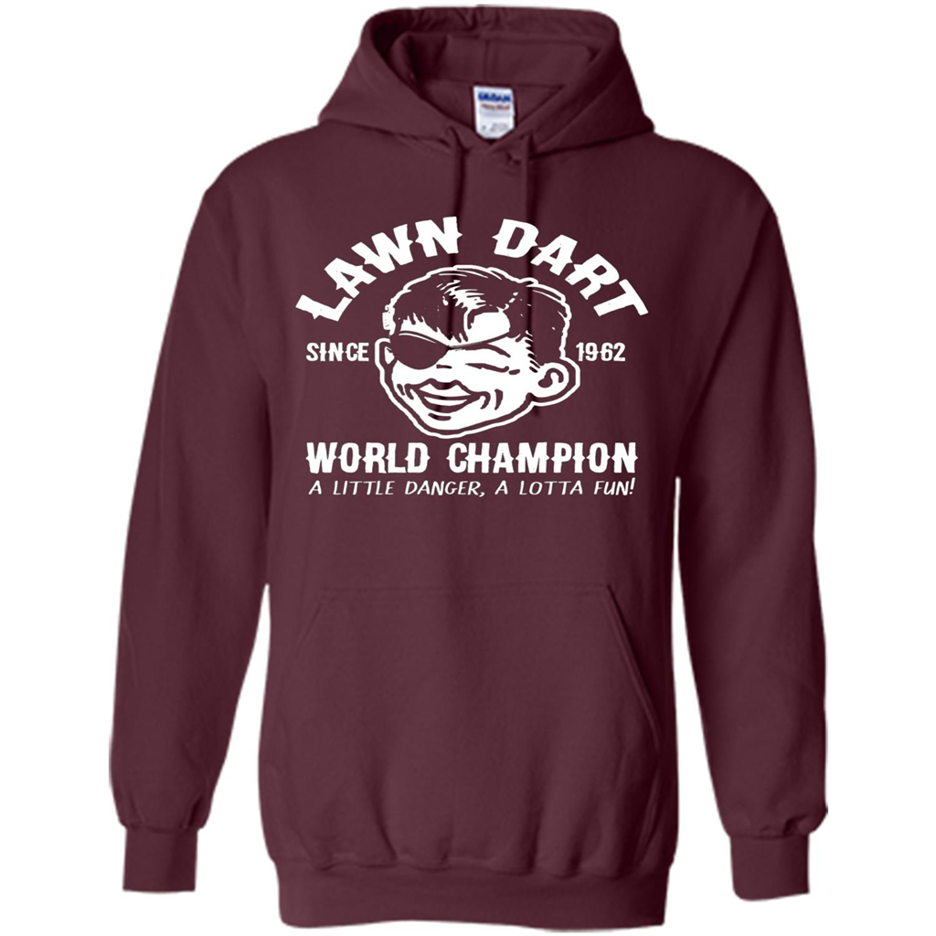 Lawn Dart Since 1962 World Champion Backyard Game T-shirt Maroon