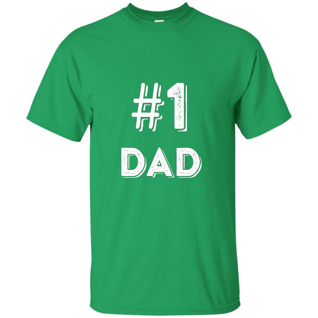 Fathers Day T-shirt Dad No.1 T-shirt Irish Green