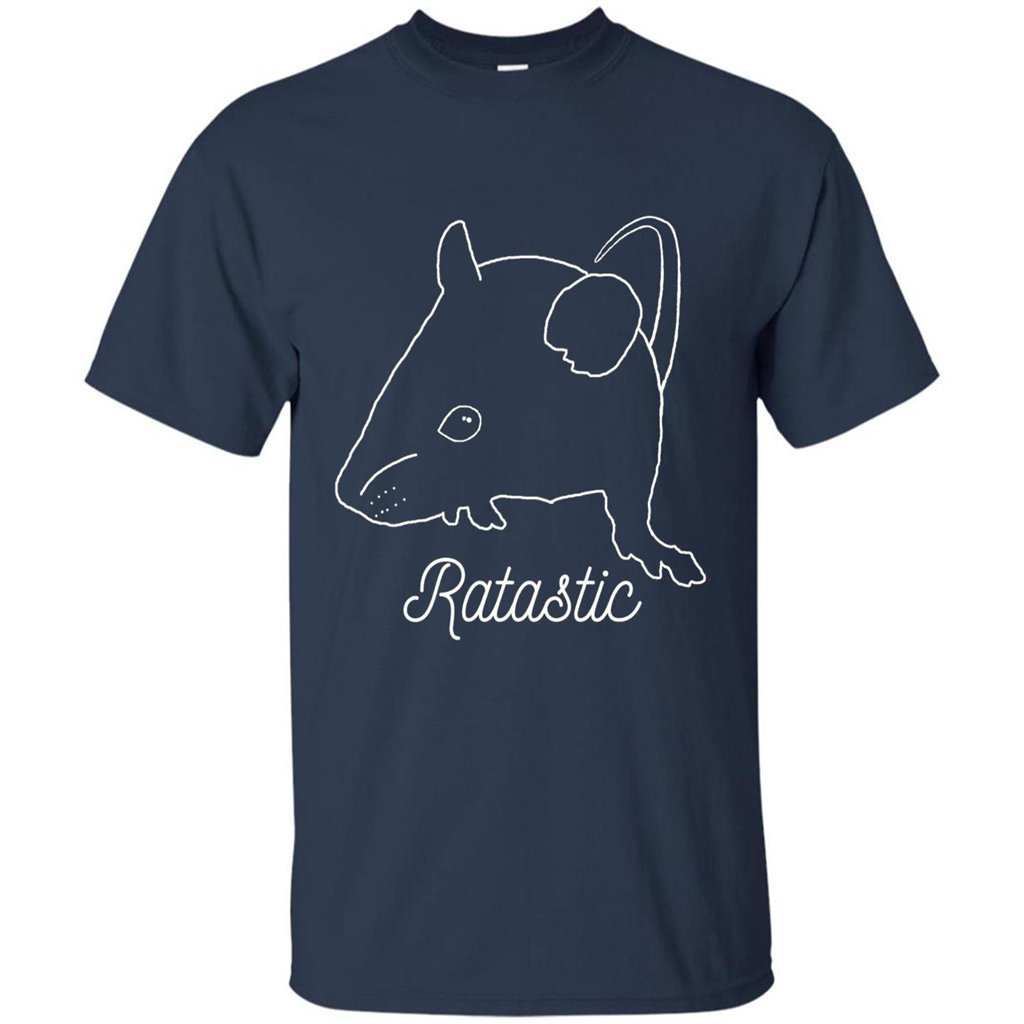 Cute Rat Owners T-shirt Ratastic Navy