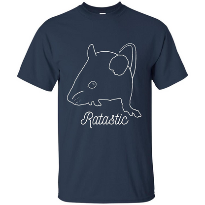 Cute Rat Owners T-shirt Ratastic Navy