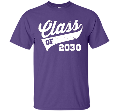 Kindergarten T-shirt Class Of 2030 Kindergarten Style T-shirt Purple