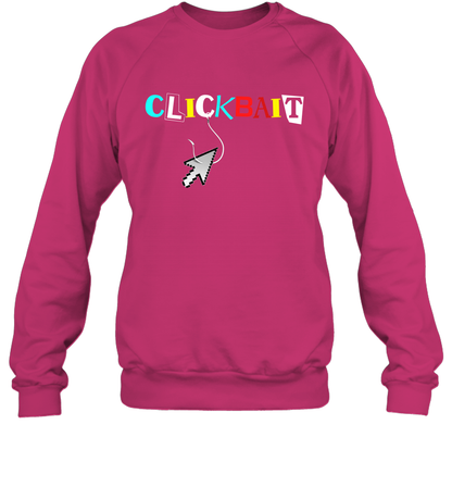 ClickBait Fishing Shirt Sweatshirt Sweatshirt Heliconia
