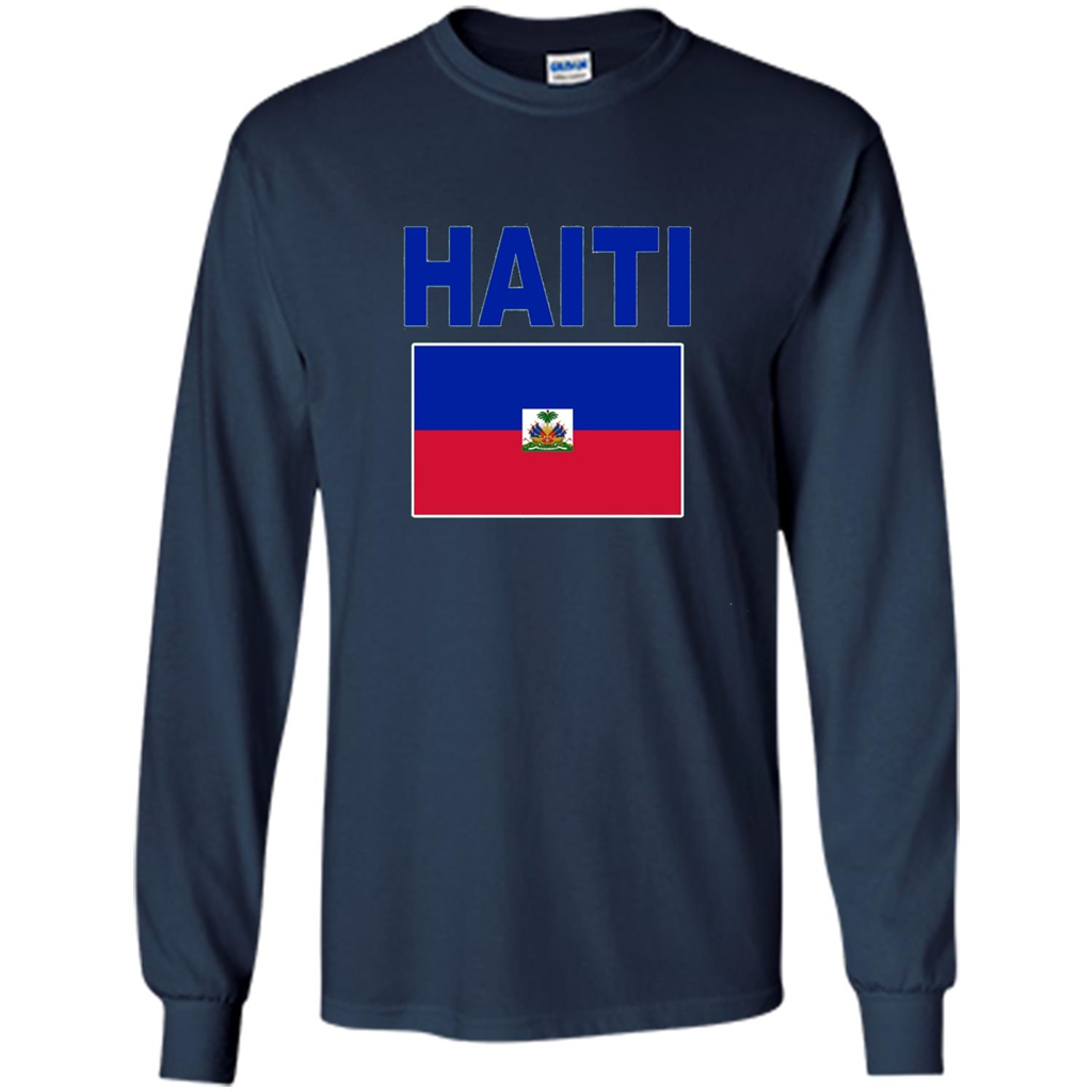 Haiti Flag T-Shirt Navy