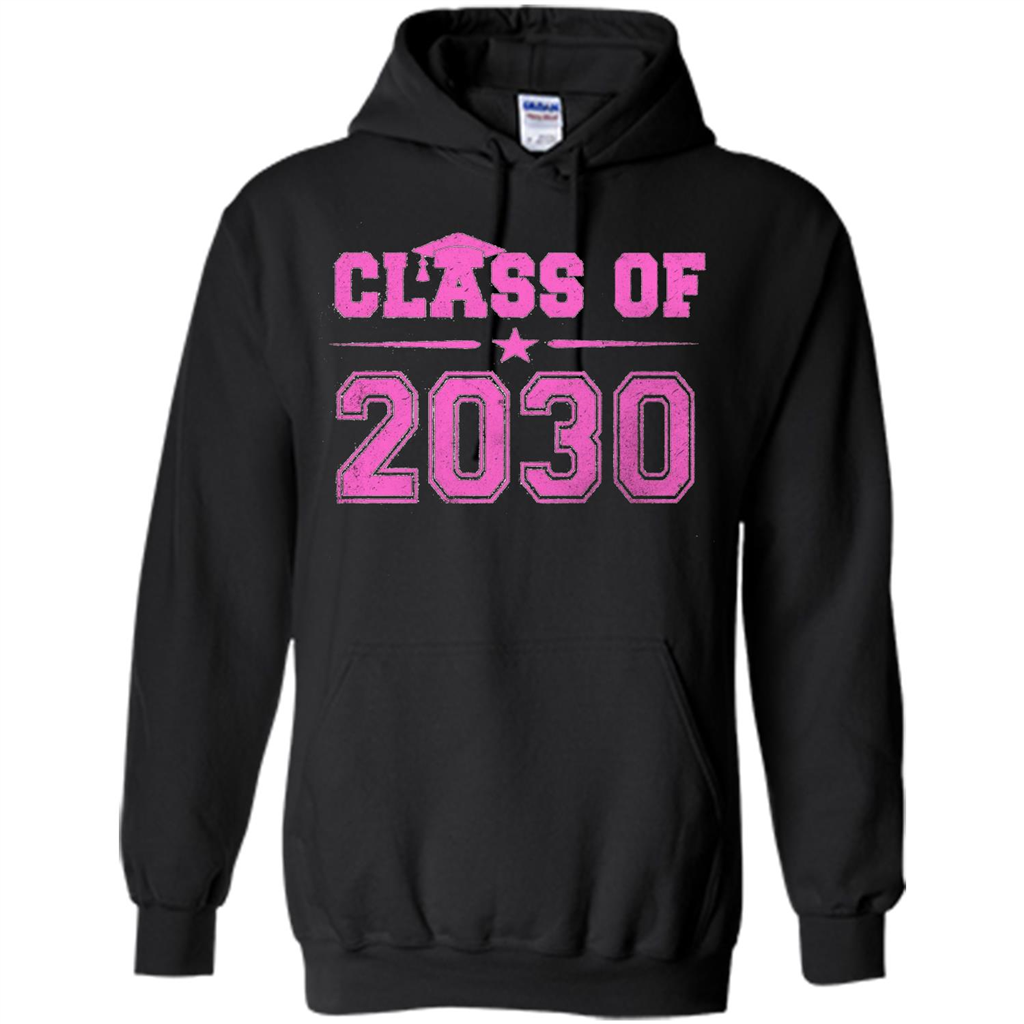 Class of 2030 Pink Girls T-shirt Black