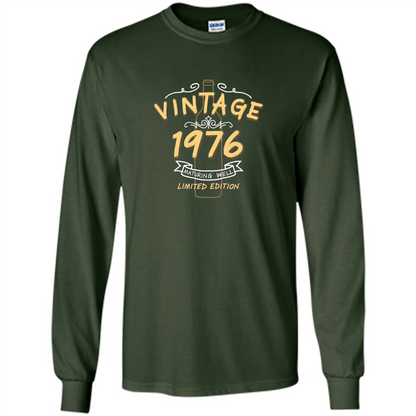 Birthday Gift T-shirt Vintage 1976 Limited Edition T-shirt Forest Green