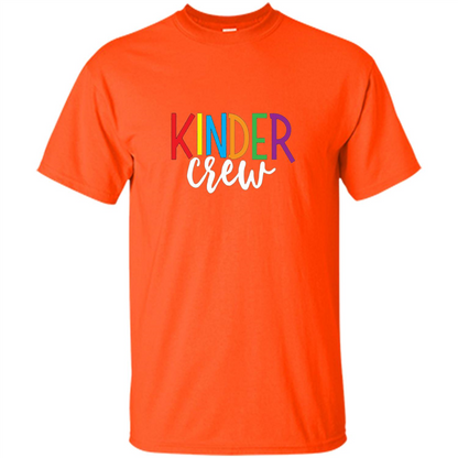 Cute Kindergarten Teacher Team T-shirt Orange
