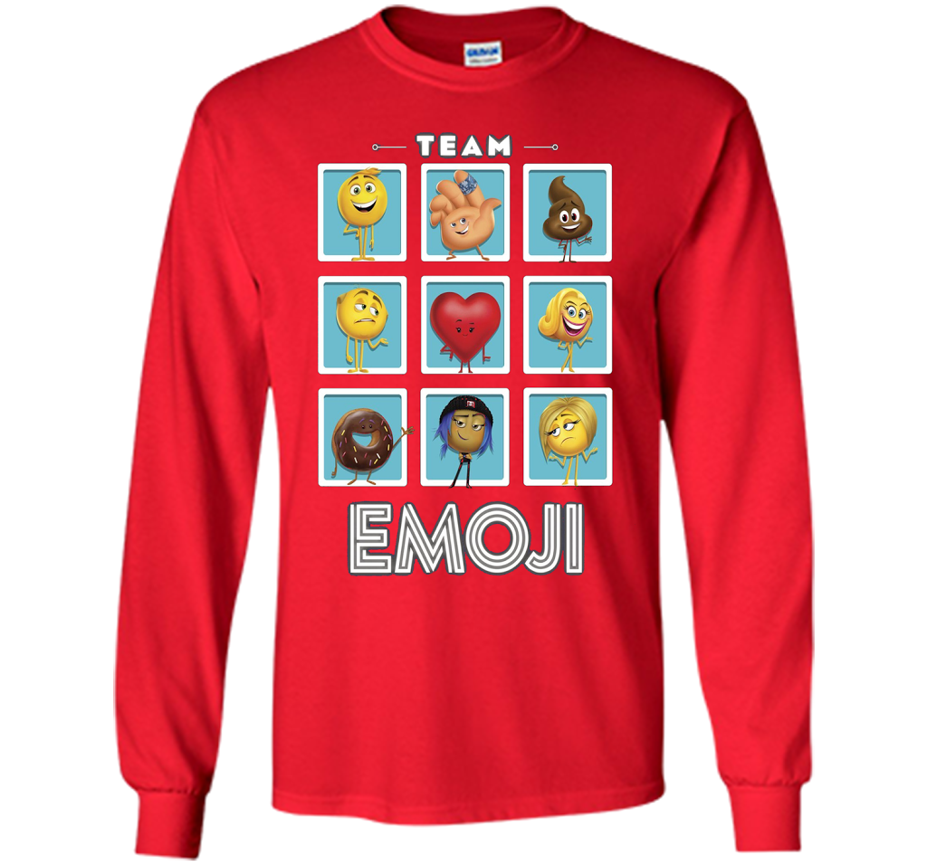 The Emoji Movie Team Emoji Panels Graphic T-Shirt shirt Red