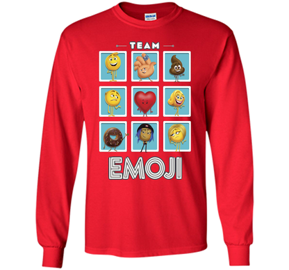 The Emoji Movie Team Emoji Panels Graphic T-Shirt shirt Red