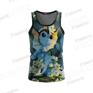 Pokemon Vaporeon Unisex 3D Tank Top