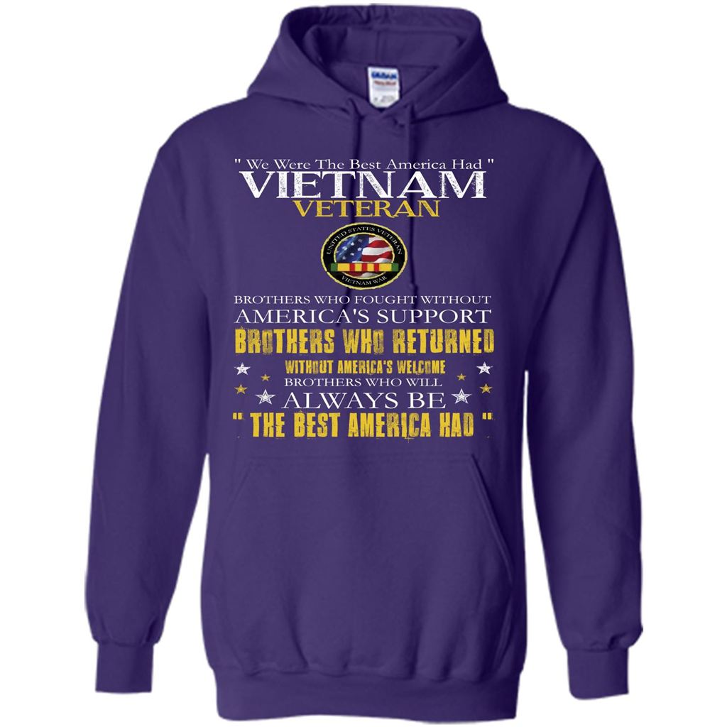 Vietnam Veteran T-shirt We Were The Best America Had Purple