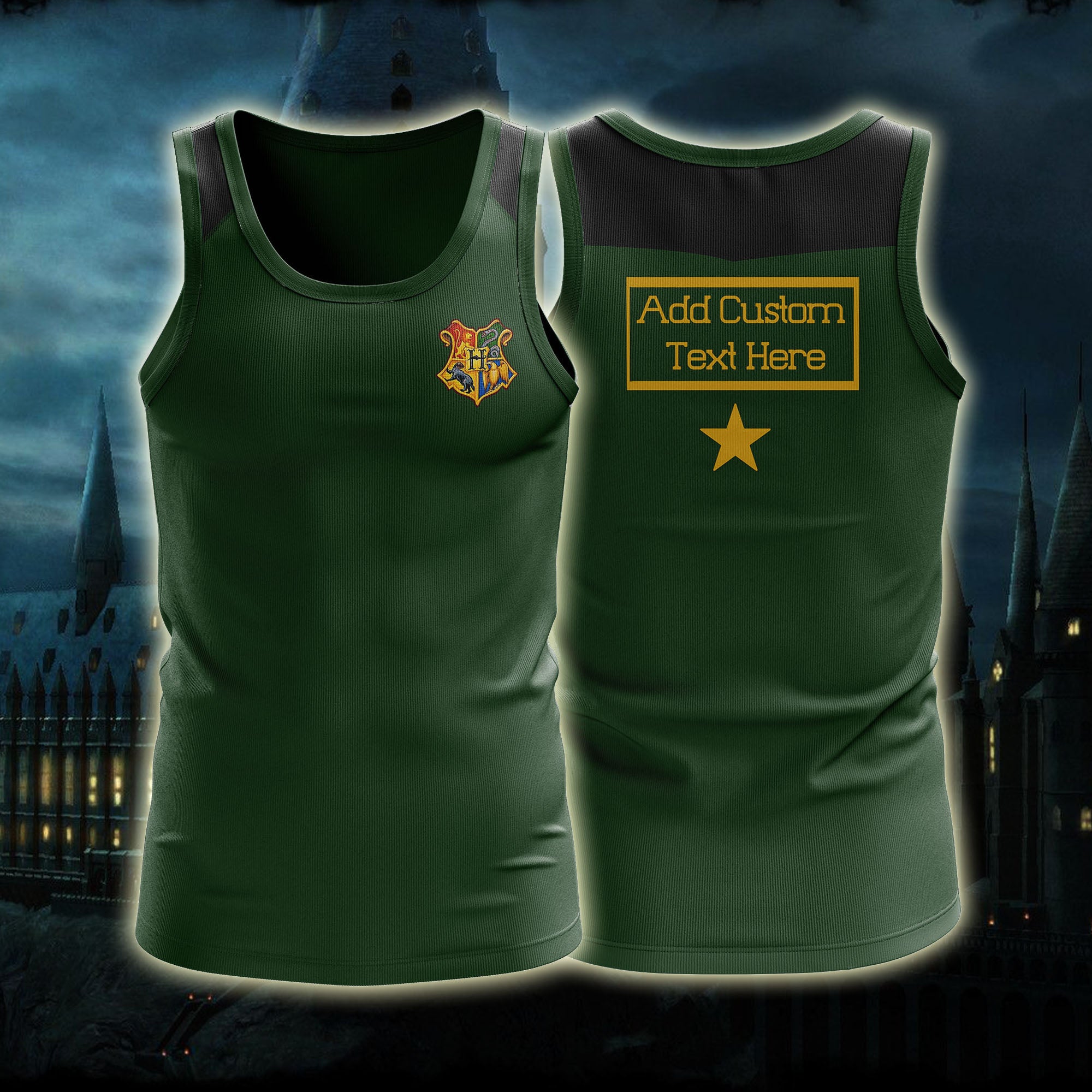 Slytherin Triwizard Tournament Harry Potter (Customized Name) 3D Tank Top