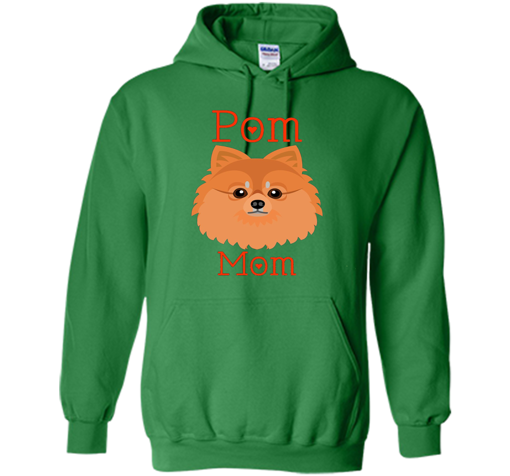 Pom Mom Pomeranian Dog Funny Shirt cool shirt Irish Green