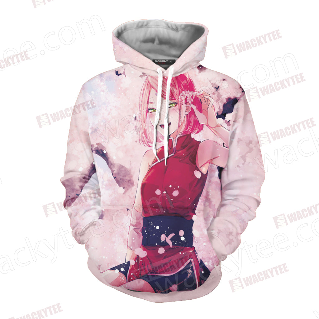 Naruto Sakura Haruno Unisex 3D Hoodie