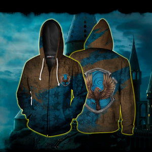 Harry Potter Ravenclaw House Zip Up Hoodie