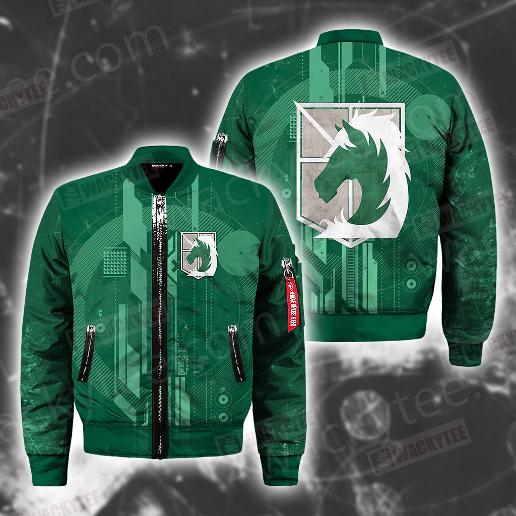 Attack on Titan Emblems - Military Police Bomber Jacket