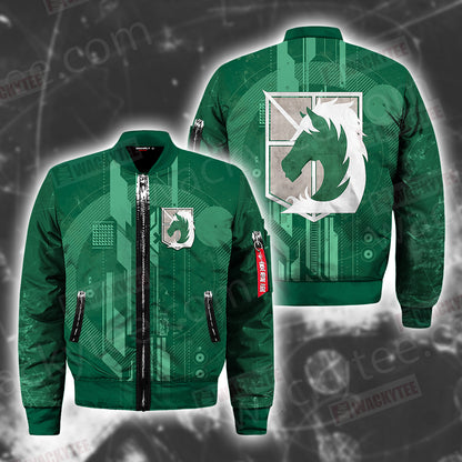 Attack on Titan Emblems - Military Police Bomber Jacket