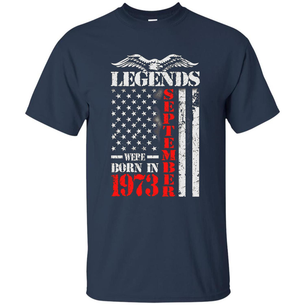 Legends Were Born In September 1973 T-shirt Navy