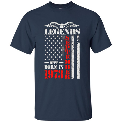 Legends Were Born In September 1973 T-shirt Navy