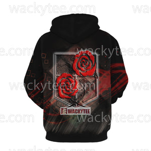 Attack On Titan Stationary Guard For Older And Peace 3D Hoodie