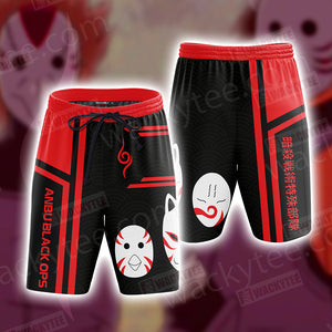 Naruto Anbu Unisex 3D Beach Shorts