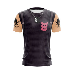 Fortnite Rose Team Leader Skin Unisex 3D T-shirt