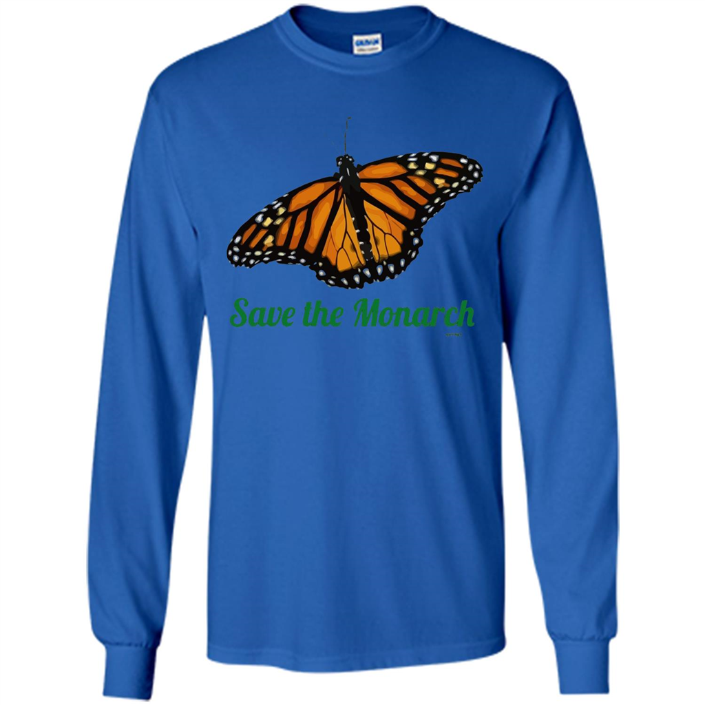 Save the Monarch Butterfly T-shirt Royal
