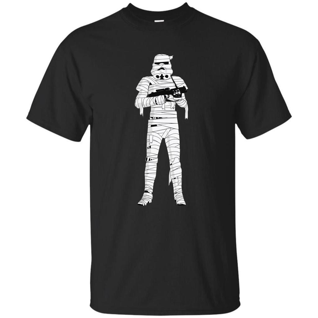 Stormtrooper Mummy Wraps Halloween T-Shirt Black