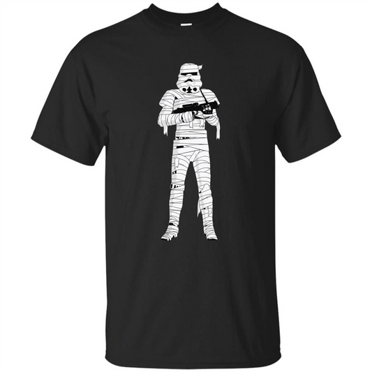 Stormtrooper Mummy Wraps Halloween T-Shirt Black