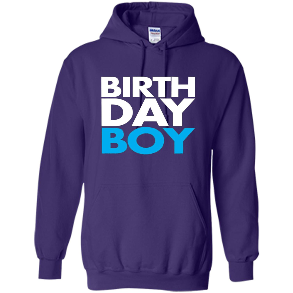 Birth Day Boy T-shirt Purple