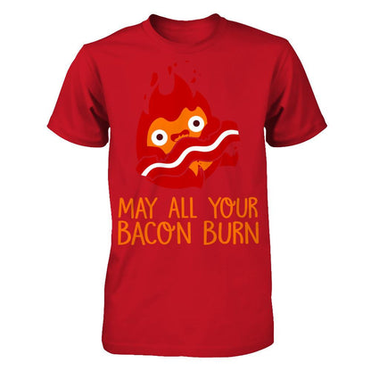 May All Your Bacon Burn T-shirt Gildan - Short Sleeve Tee Red
