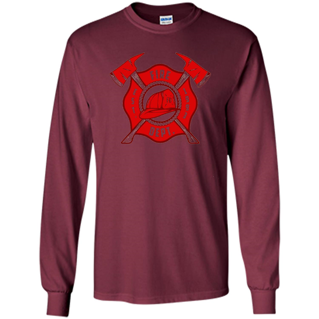 Fire Department Est 1993 T-shirt Maroon