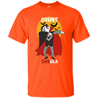 Count Dabula Dabbing Halloween T-shirt Orange