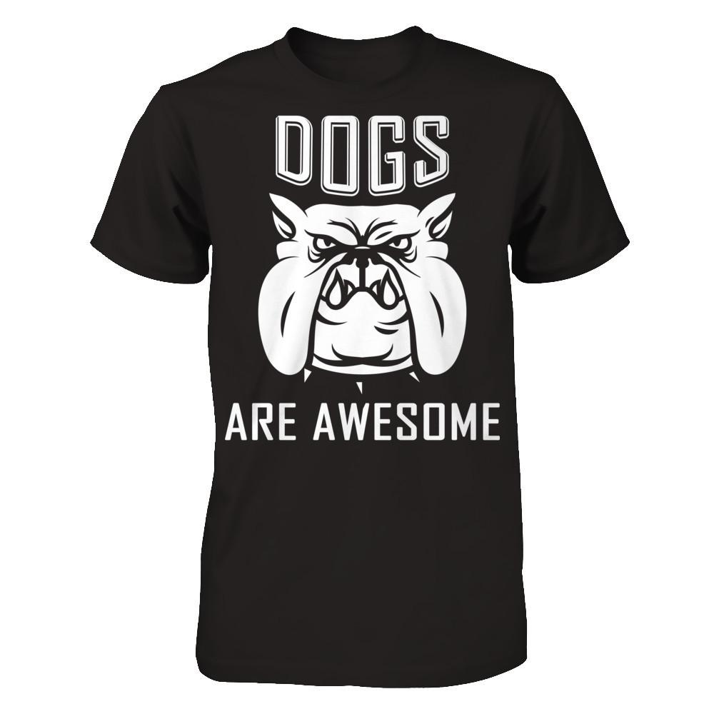 Love Dogs - Dogs Are Awesome Gildan - Short Sleeve Tee Black