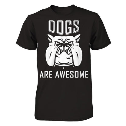 Love Dogs - Dogs Are Awesome Gildan - Short Sleeve Tee Black